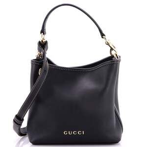 Gucci Emblem Bucket Bag Leather Small #255231G15B